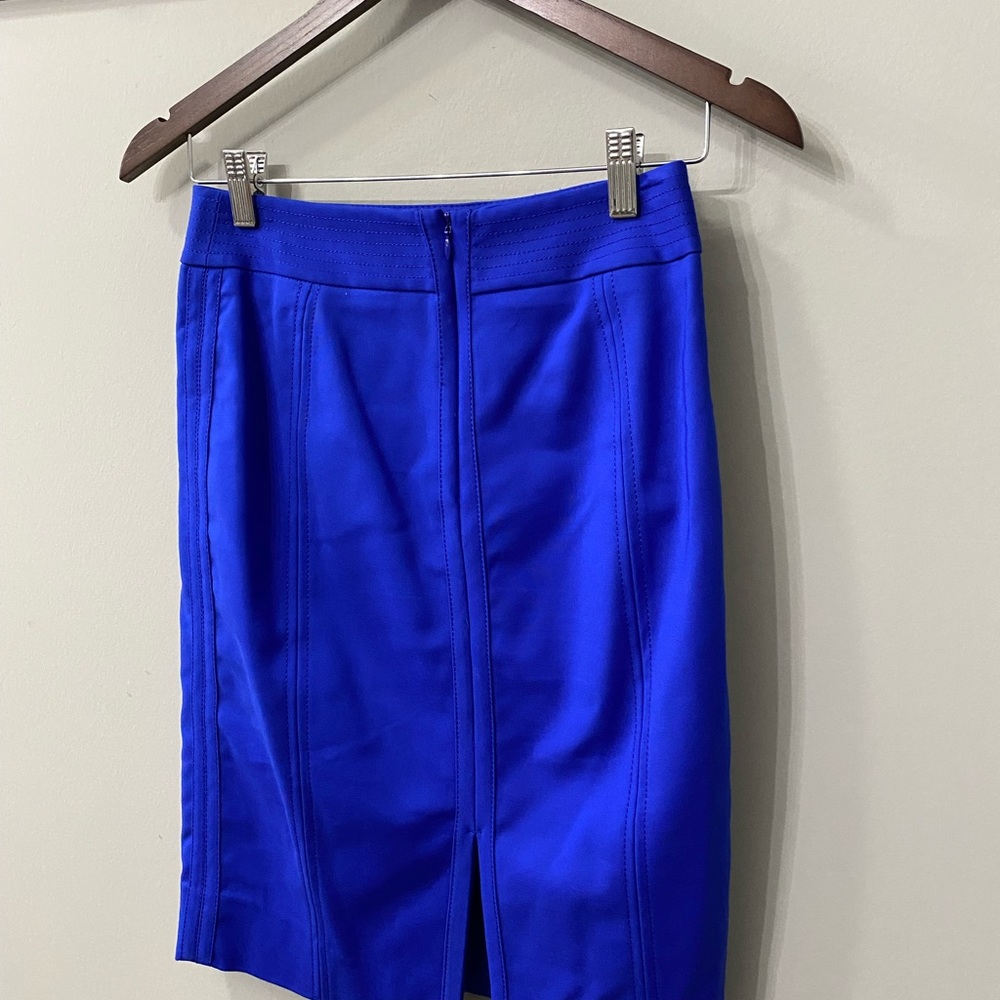 White House Black Market Blue Pencil Skirt. Women’s size 0- NWT - Picture 6 of 16